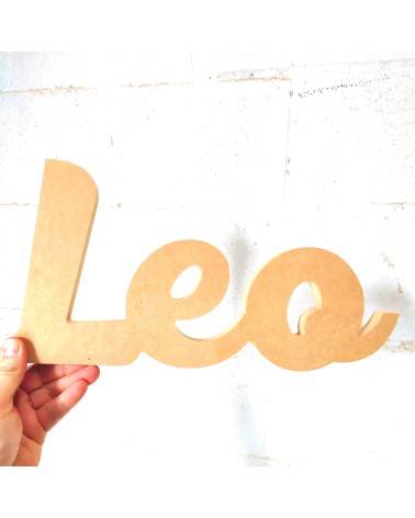 Nombre de madera de pie personalizado